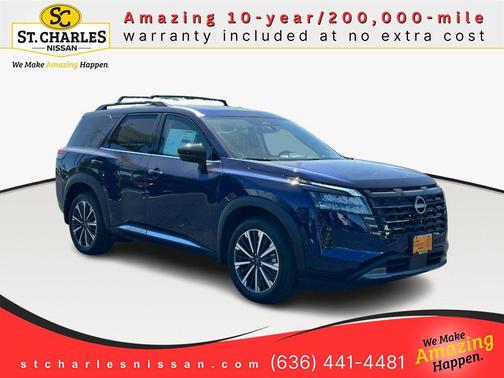 Deep Ocean Blue Pearl 2026 Nissan Pathfinder Platinum