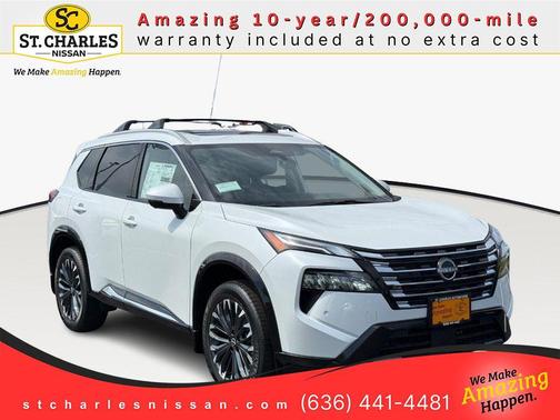 Everest White Pearl Tricoat 2026 Nissan Rogue Platinum