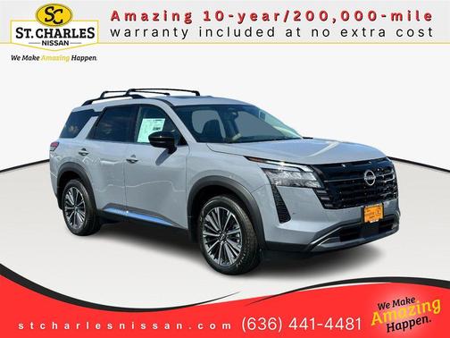 Boulder Gray Pearl 2026 Nissan Pathfinder Platinum