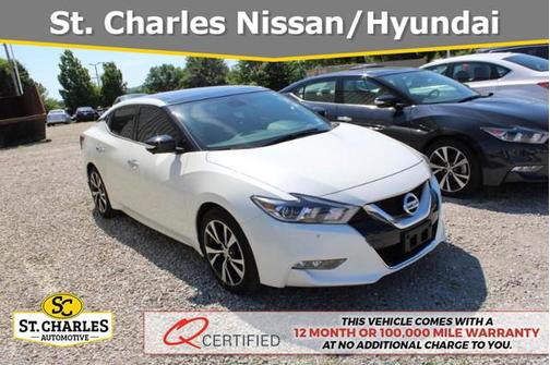 Pearl White 2017 Nissan Maxima 3.5 Platinum