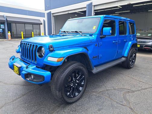 Hydro Blue Pearl 2022 Jeep Wrangler Unlimited Sahara