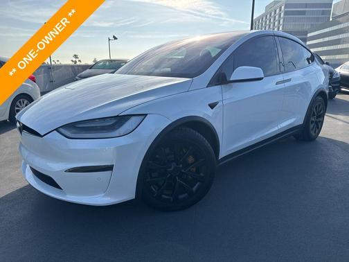 Pearl White Multi-Coat 2022 Tesla Model X Dual Motor All-Wheel Drive