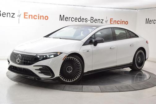 MANUFAKTUR Moonlight White Metallic 2025 Mercedes-Benz AMG EQS 4MATIC