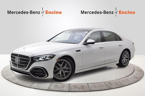 Moonlight White 2027 Mercedes-Benz S-Class S 580e 4MATIC