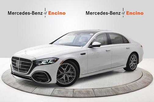 Moonlight White 2027 Mercedes-Benz S-Class S 580e 4MATIC