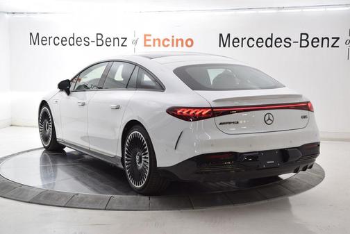 Moonlight White 2025 Mercedes-Benz AMG EQS 4MATIC