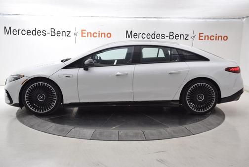 Moonlight White 2025 Mercedes-Benz AMG EQS 4MATIC