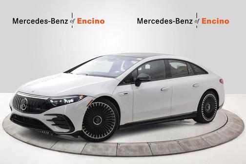 Moonlight White 2025 Mercedes-Benz AMG EQS 4MATIC