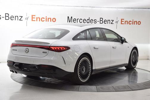 Moonlight White 2025 Mercedes-Benz AMG EQS 4MATIC