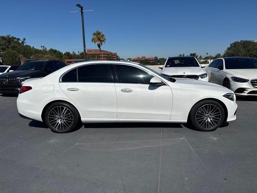 Polar White 2023 Mercedes-Benz C-Class Sedan