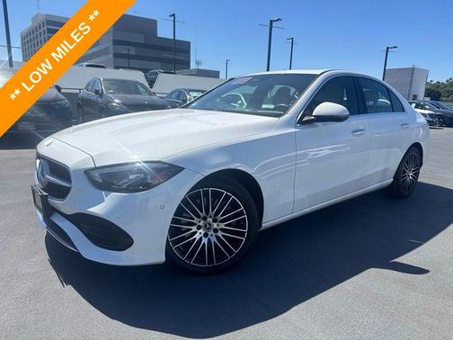 Polar White 2023 Mercedes-Benz C-Class Sedan