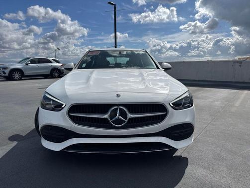 Polar White 2023 Mercedes-Benz C-Class Sedan