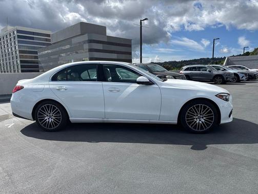 Polar White 2023 Mercedes-Benz C-Class Sedan
