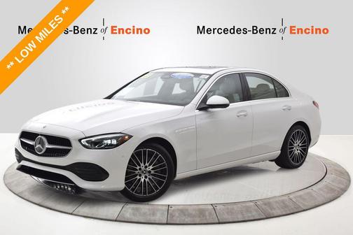 Polar White 2023 Mercedes-Benz C-Class Sedan