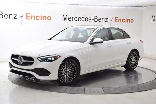 Polar White 2023 Mercedes-Benz C-Class Sedan