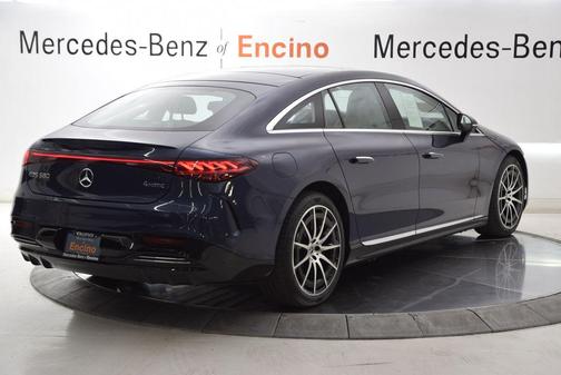 Twilight Blue Metallic 2023 Mercedes-Benz EQS 580 4MATIC