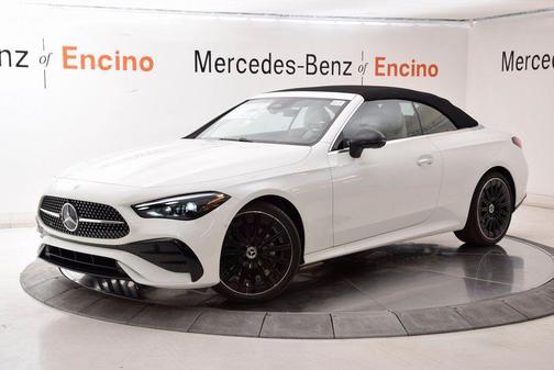 Polar White 2026 Mercedes-Benz CLE 300 4MATIC Cabriolet