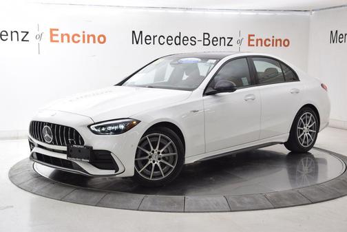 Polar White 2025 Mercedes-Benz AMG C 43 4MATIC