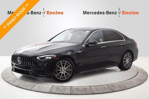 Black 2025 Mercedes-Benz AMG C 43 4MATIC