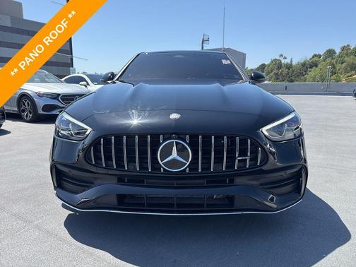 Black 2025 Mercedes-Benz AMG C 43 4MATIC