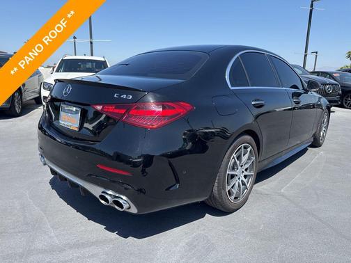 Black 2025 Mercedes-Benz AMG C 43 4MATIC