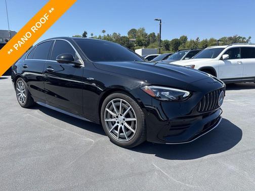 Black 2025 Mercedes-Benz AMG C 43 4MATIC