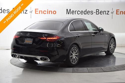 Black 2025 Mercedes-Benz AMG C 43 4MATIC