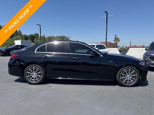 Black 2025 Mercedes-Benz AMG C 43 4MATIC
