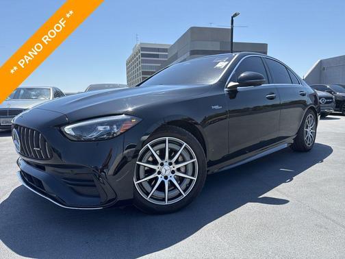 Black 2025 Mercedes-Benz AMG C 43 4MATIC