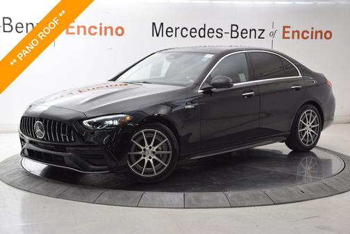 Black 2025 Mercedes-Benz AMG C 43 4MATIC