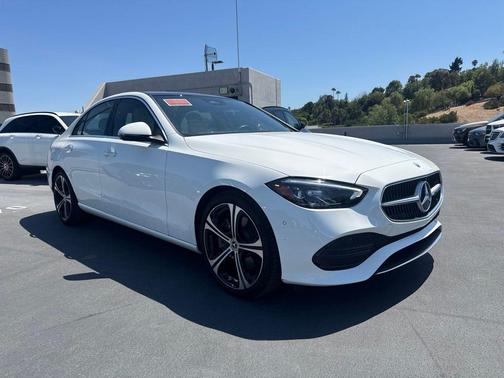 Polar White 2023 Mercedes-Benz C-Class Sedan