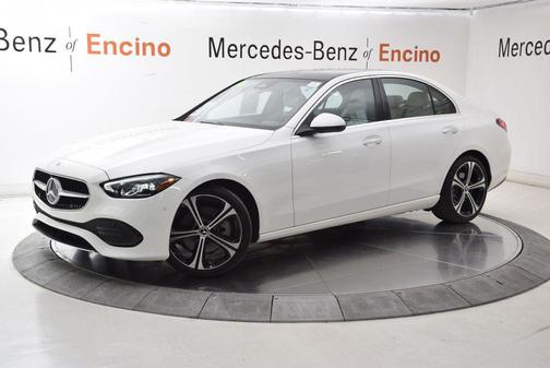Polar White 2023 Mercedes-Benz C-Class Sedan