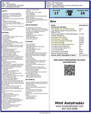 2015 Mercedes-Benz S-Class S550