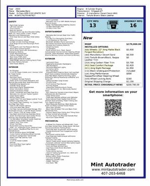 2023 Mercedes-Benz AMG G 63 4MATIC