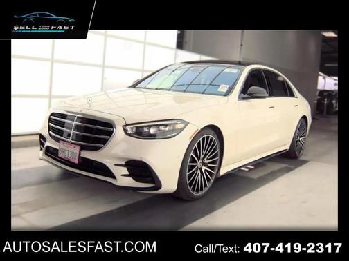 WHITE 2022 Mercedes-Benz S-Class 4MATIC