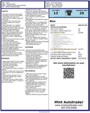 2010 Mercedes-Benz E-Class E63 AMG