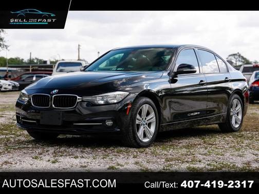 BLACK 2016 BMW 328 SPORT LINE 4DR SEDAN