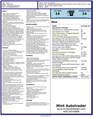 2012 Chevrolet Camaro 2SS