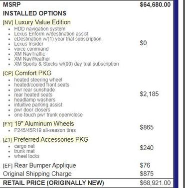 2010 Lexus LS 460 Base
