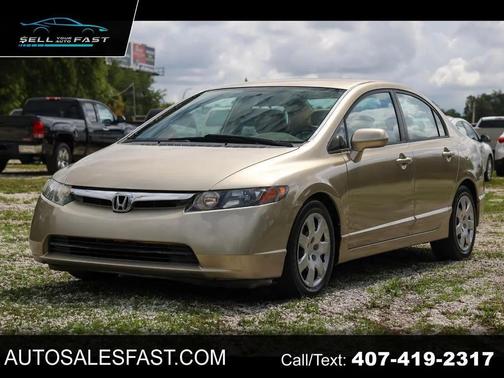 GOLD 2007 Honda Civic LX