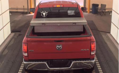 RED 2010 Dodge Ram 1500 TRX