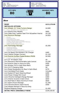 2023 Porsche Taycan 4S