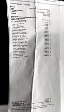 2023 Lamborghini Huracan Tecnica Coupe