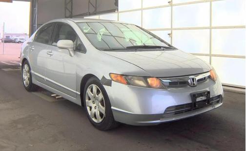Alabaster Silver Metallic 2008 Honda Civic LX