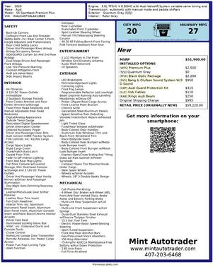 2020 Audi S5 Premium Plus TFSI quattro Tiptronic