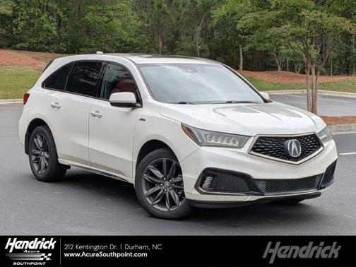 White Diamond Pearl 2019 Acura MDX 3.5L Technology & A-Spec Pkgs