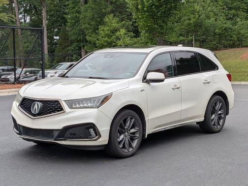 White Diamond Pearl 2019 Acura MDX 3.5L Technology & A-Spec Pkgs