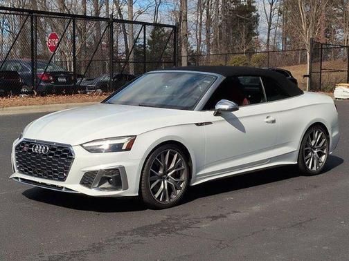Glacier White Metallic w/ Black Roof 2020 Audi S5 3.0T Premium Plus