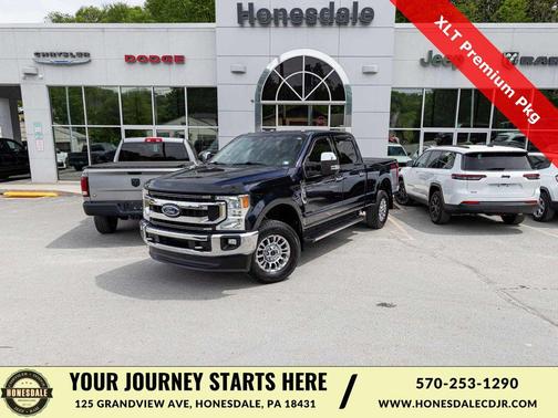 Antimatter Blue Metallic 2021 Ford F-250 XLT