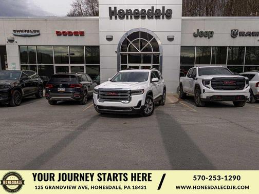 Summit White 2023 GMC Acadia AWD SLE